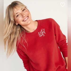 NWT Old Navy Women’s Sherpa Sweatshirt, size XL